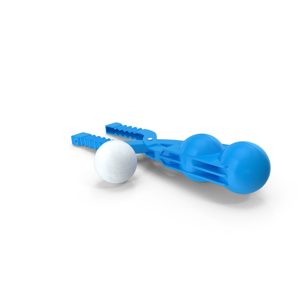 Double Snowball Maker Clip with Snowball PNG & PSD Images