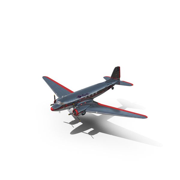 Private Propeller Plane: Douglas DC-3 American Airlines PNG & PSD Images