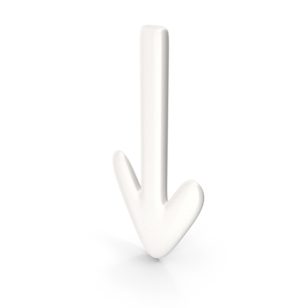 Directional: Down Arrow Porcelain PNG & PSD Images
