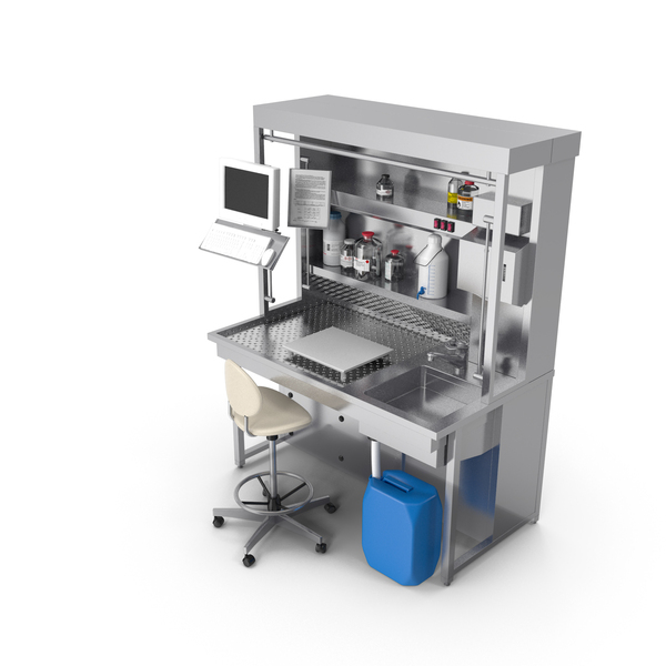 Laboratory: Down Draft Grossing Table With Illumination PNG & PSD Images
