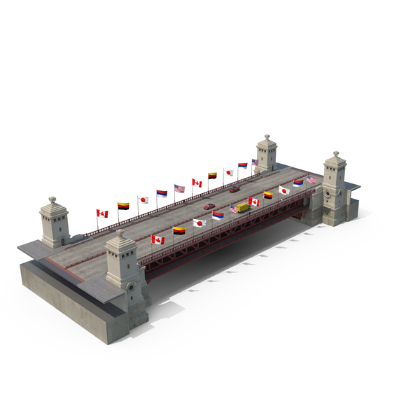 Movable Bridge: Drawbridge With Cars And People PNG & PSD Images Movable Bridge: Drawbridge With Cars And People PNG & PSD Images