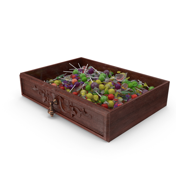 Drawer with Mixed Wrapped Hard Candy PNG & PSD Images Drawer with Mixed Wrapped Hard Candy PNG & PSD Images