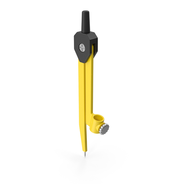 Drafting: Drawing Compass Yellow PNG & PSD Images