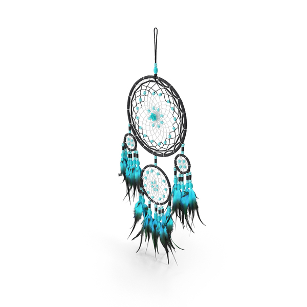 Dreamcatcher With Blue Feathers Four Rings PNG & PSD Images Dreamcatcher With Blue Feathers Four Rings PNG & PSD Images