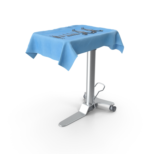 Hospital Room: Dressed Prep Table PNG & PSD Images
