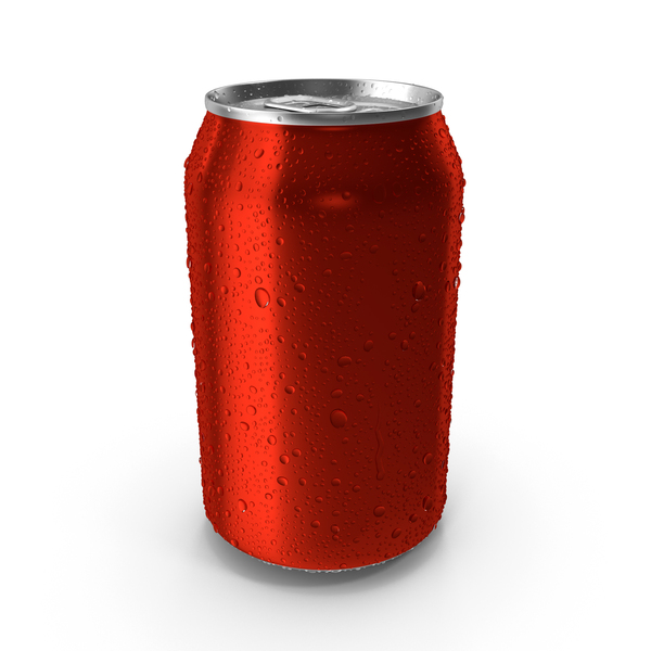 Drink Soda Can With Water Droplets Red 330ml PNG Images & PSDs for ...