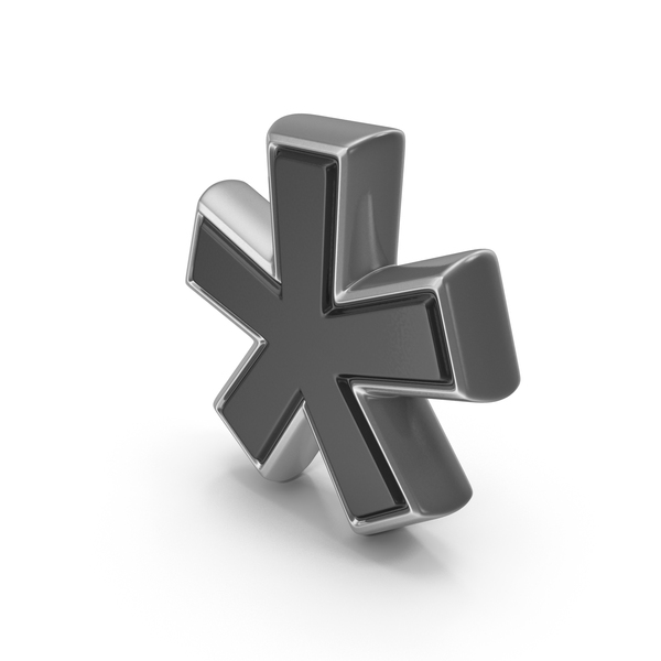 Symbols: Dual Color Alphabet ASTERISK Black PNG & PSD Images