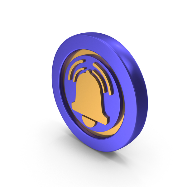 Symbols: Dual Gold Silver Ringing Bell Icon PNG & PSD Images