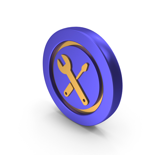 Symbols: Dual Gold Silver Setting Icon PNG & PSD Images