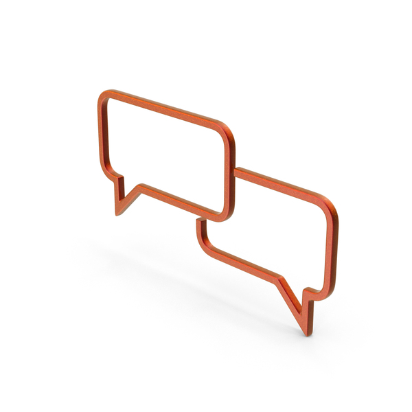 Balloon: Dual Speech Bubble Symbol PNG & PSD Images