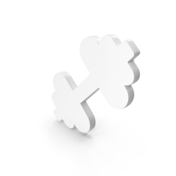 Dumbbel: Dumbbell Icon White PNG & PSD Images