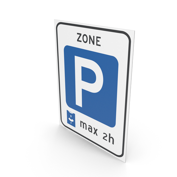 Traffic Signs: Dutch Sign Entrance To Controlled Parking Zone PNG & PSD Images