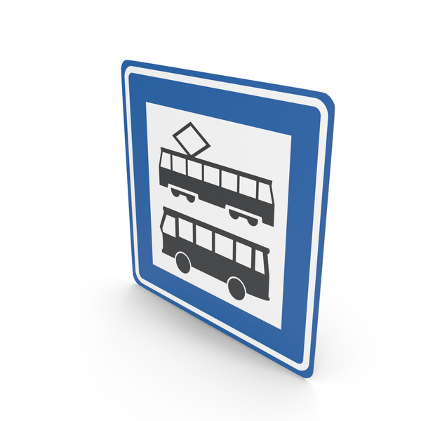 Traffic Signs: Dutch Sign Tram Stop Bus Stop PNG & PSD Images