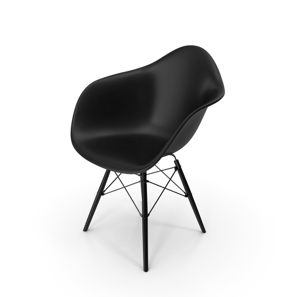Arm Chair: Eames Modern Armchair Full Black PNG & PSD Images Arm Chair: Eames Modern Armchair Full Black PNG & PSD Images