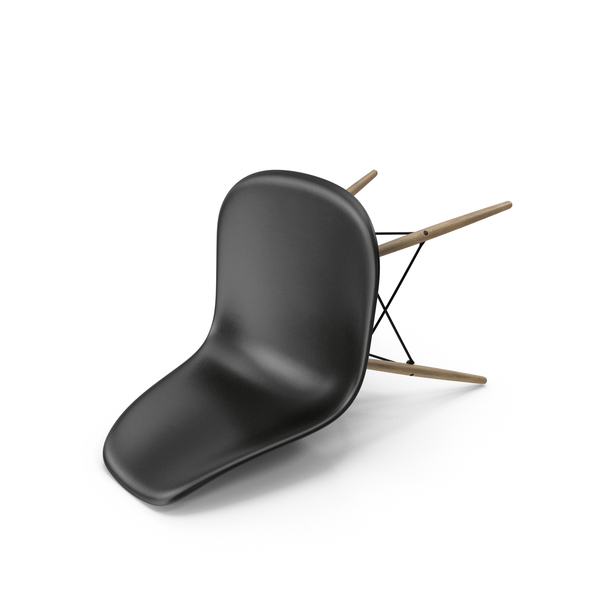 Eames Plastic Side Chair DSW Black Posed PNG & PSD Images Eames Plastic Side Chair DSW Black Posed PNG & PSD Images
