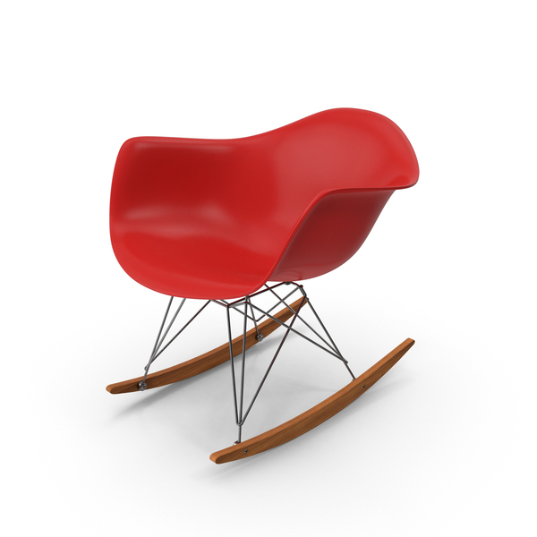 Eames Rocking Chair Red PNG & PSD Images Eames Rocking Chair Red PNG & PSD Images