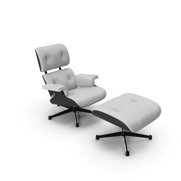 Eames Vitra Lounge Chair Black White PNG & PSD Images Eames Vitra Lounge Chair Black White PNG & PSD Images