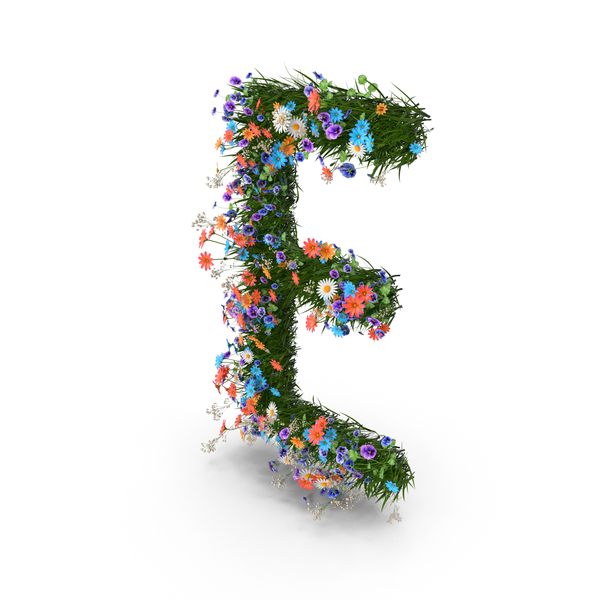 Language: Easter Letter E From Spring Flowers PNG & PSD Images