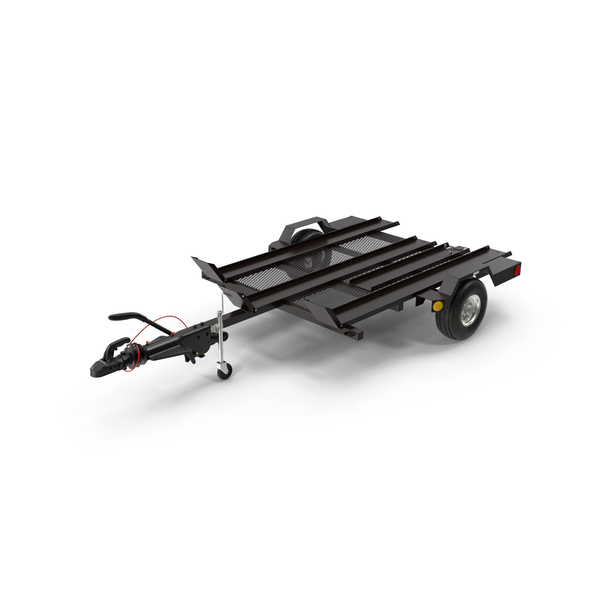 Flatbed: ECHO 3 Place Motorcycle Trailer and Trailer Brake Actuator PNG & PSD Images