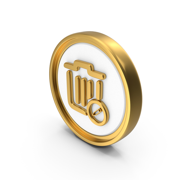 Edit Recycling Bin Circular Coin PNG & PSD Images