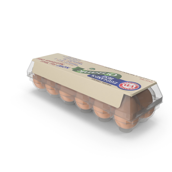 Egg Carton: Eggland's Best Organic Eggs PNG & PSD Images