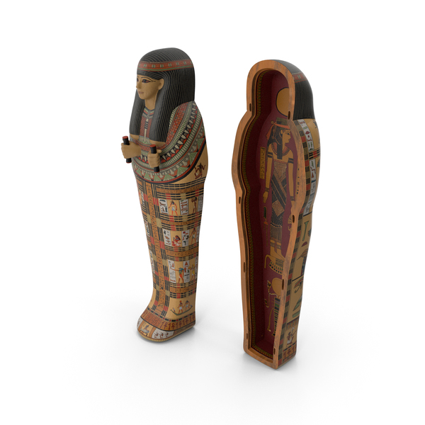Egyptian Sarcophagus Gold PNG & PSD Images