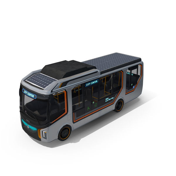 Fictional Automobile: Electric Bus PNG & PSD Images Fictional Automobile: Electric Bus PNG & PSD Images