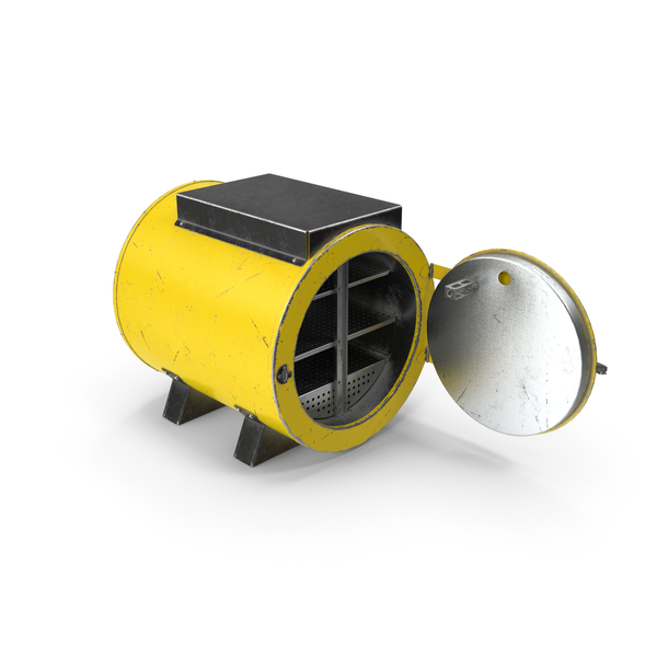 Wall: Electrode Oven Yellow Opened Used PNG & PSD Images