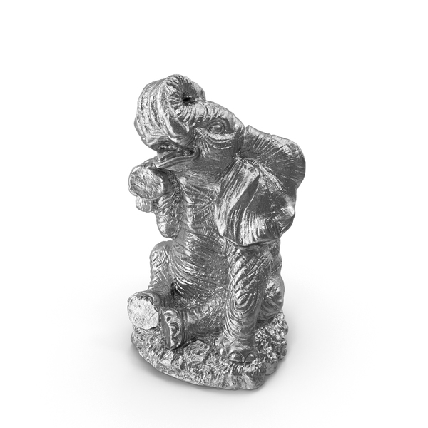 Elephant Statue Silver PNG & PSD Images Elephant Statue Silver PNG & PSD Images
