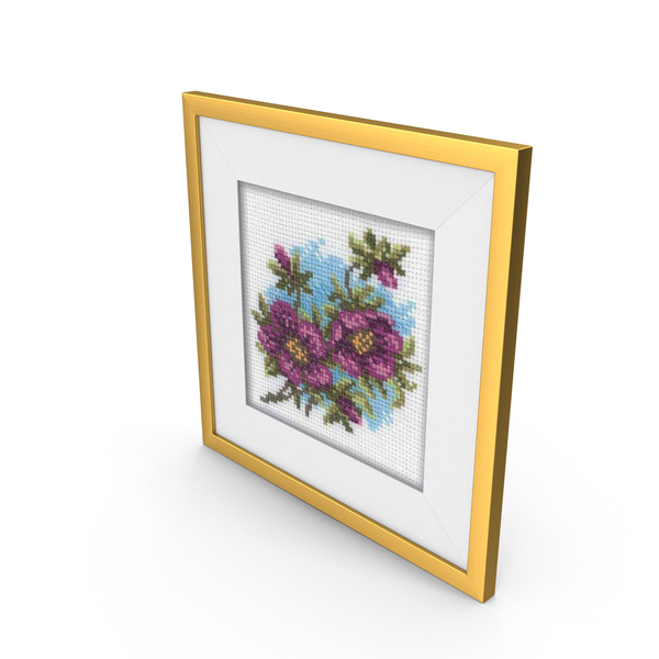 Needlepoint Frame: Embroidery PNG & PSD Images Needlepoint Frame: Embroidery PNG & PSD Images