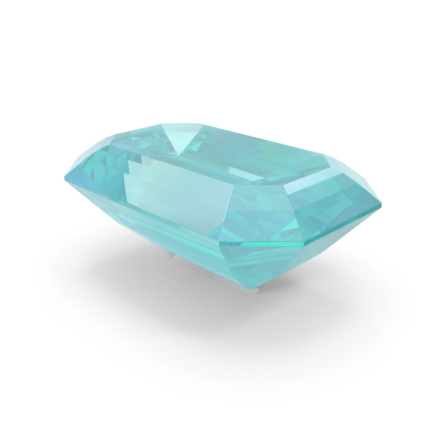 Diamond: Emerald Cut Aquamarine PNG & PSD Images