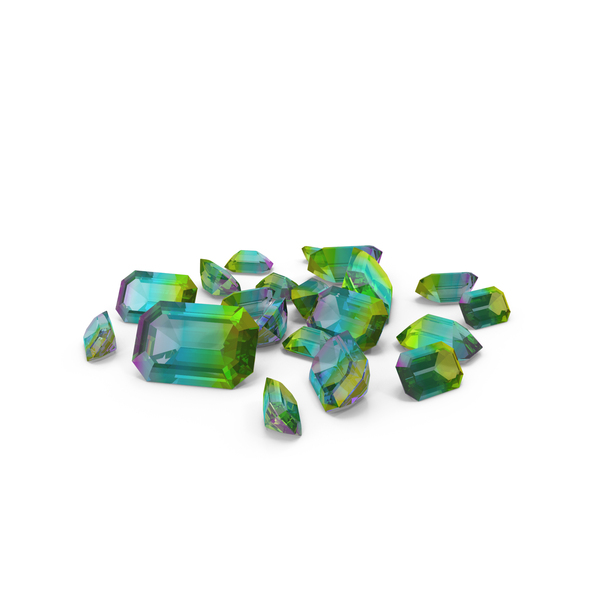 Gems: Emerald Cut Mystic Topazes PNG & PSD Images Gems: Emerald Cut Mystic Topazes PNG & PSD Images