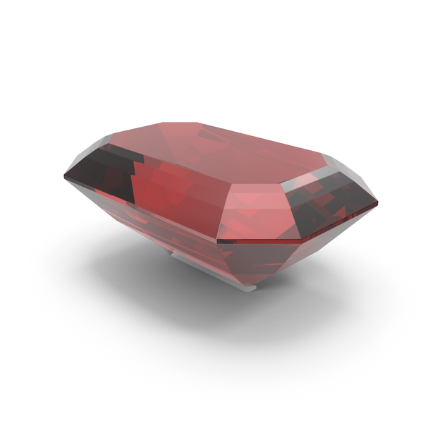 Diamond: Emerald Cut Ruby PNG & PSD Images