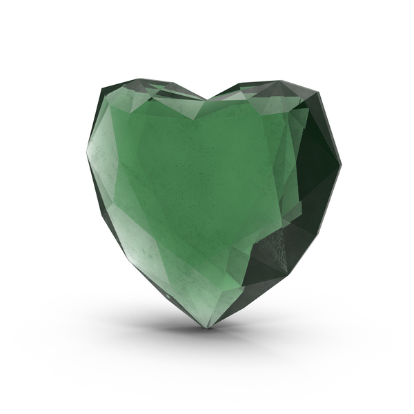 Emerald Heart PNG & PSD Images