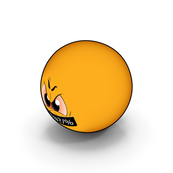 Smiley Face: Emoji  Anger PNG & PSD Images
