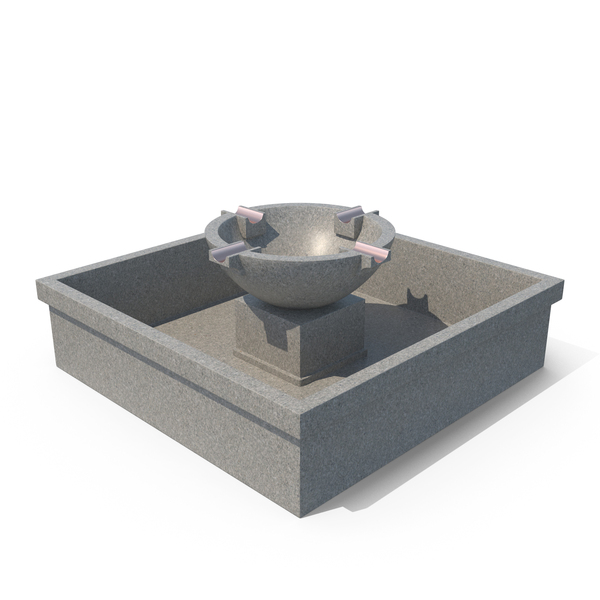 Empty Garden Fountain PNG & PSD Images