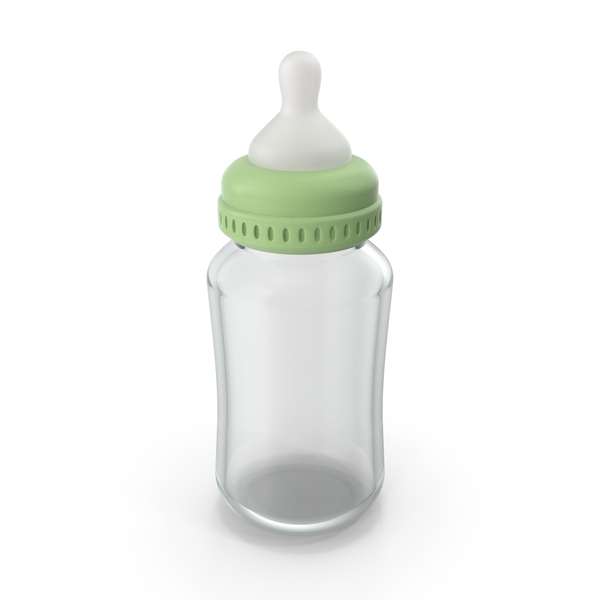 Empty Glass Baby Feeding Bottle PNG & PSD Images