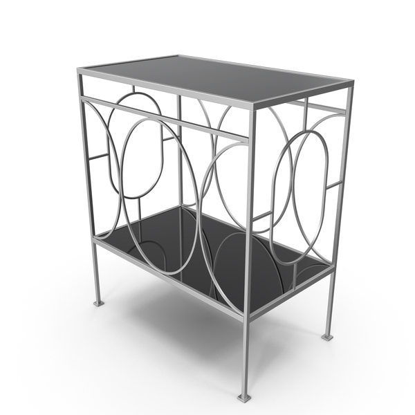 Console: End Table Rectangle Metal Mirror PNG & PSD Images Console: End Table Rectangle Metal Mirror PNG & PSD Images