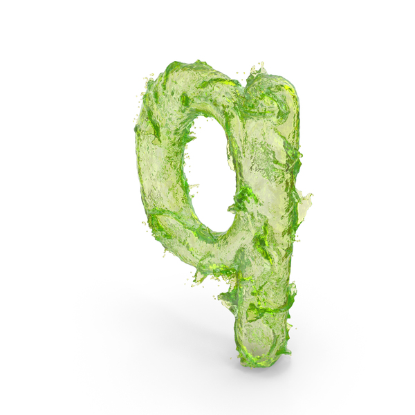 Energy Drink Splash Small Letter Q PNG & PSD Images