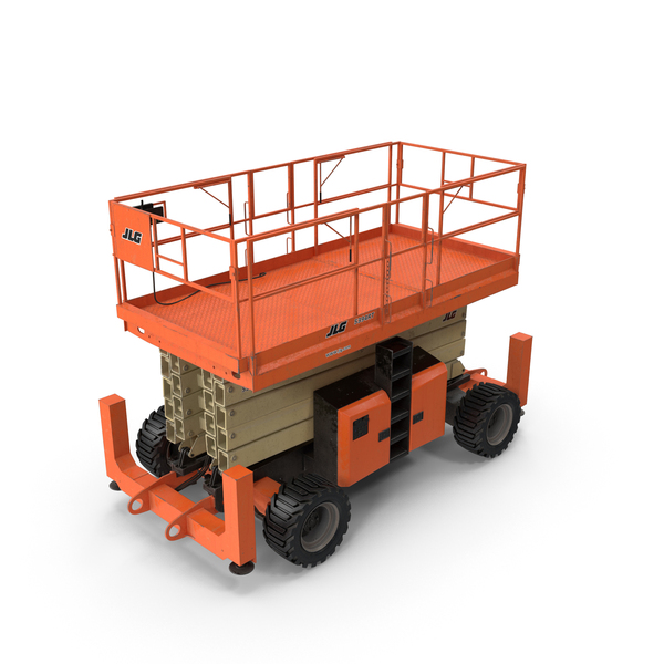 Engine Powered Scissor Lift JLG 5394RT PNG & PSD Images Engine Powered Scissor Lift JLG 5394RT PNG & PSD Images