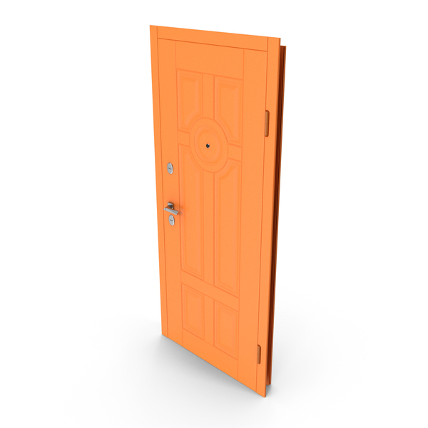 Interior: Entrance Door Orange PNG & PSD Images Interior: Entrance Door Orange PNG & PSD Images