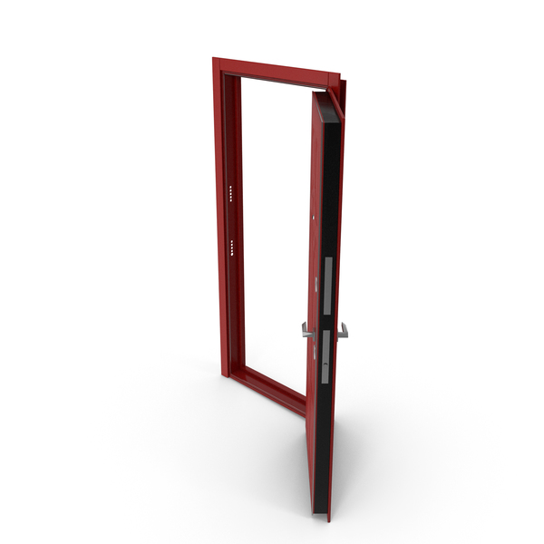 Interior: Entrance Door Red Open PNG & PSD Images Interior: Entrance Door Red Open PNG & PSD Images