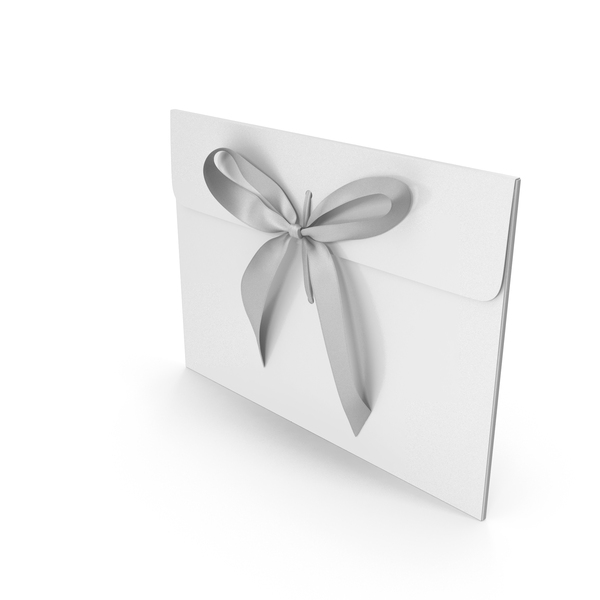 Envelope With Bow White PNG & PSD Images
