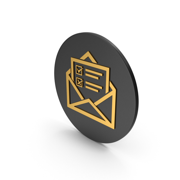 Computer: Envelope With Checklist Gold Icon PNG & PSD Images Computer: Envelope With Checklist Gold Icon PNG & PSD Images