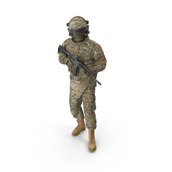 Safety Goggles: Equipped Military Soldier in Green Camo Walking Fur PNG & PSD Images Safety Goggles: Equipped Military Soldier in Green Camo Walking Fur PNG & PSD Images