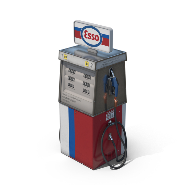 Retro: Esso Gas Pump PNG & PSD Images Retro: Esso Gas Pump PNG & PSD Images