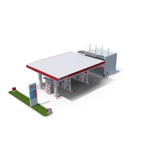 Esso Gas Station PNG & PSD Images Esso Gas Station PNG & PSD Images