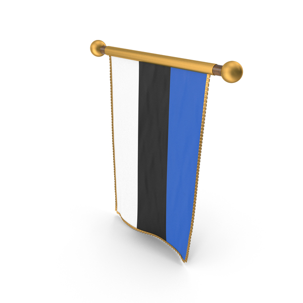 Estonia Country Hanging Flag Design PNG & PSD Images