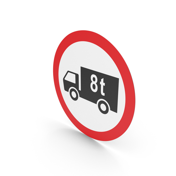 Estonian Sign No Goods Vehicles Over 8 Tons PNG & PSD Images