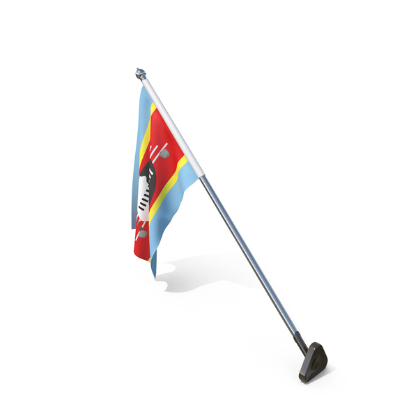 Eswatini Cloth Wall Mount Flag Stand PNG & PSD Images